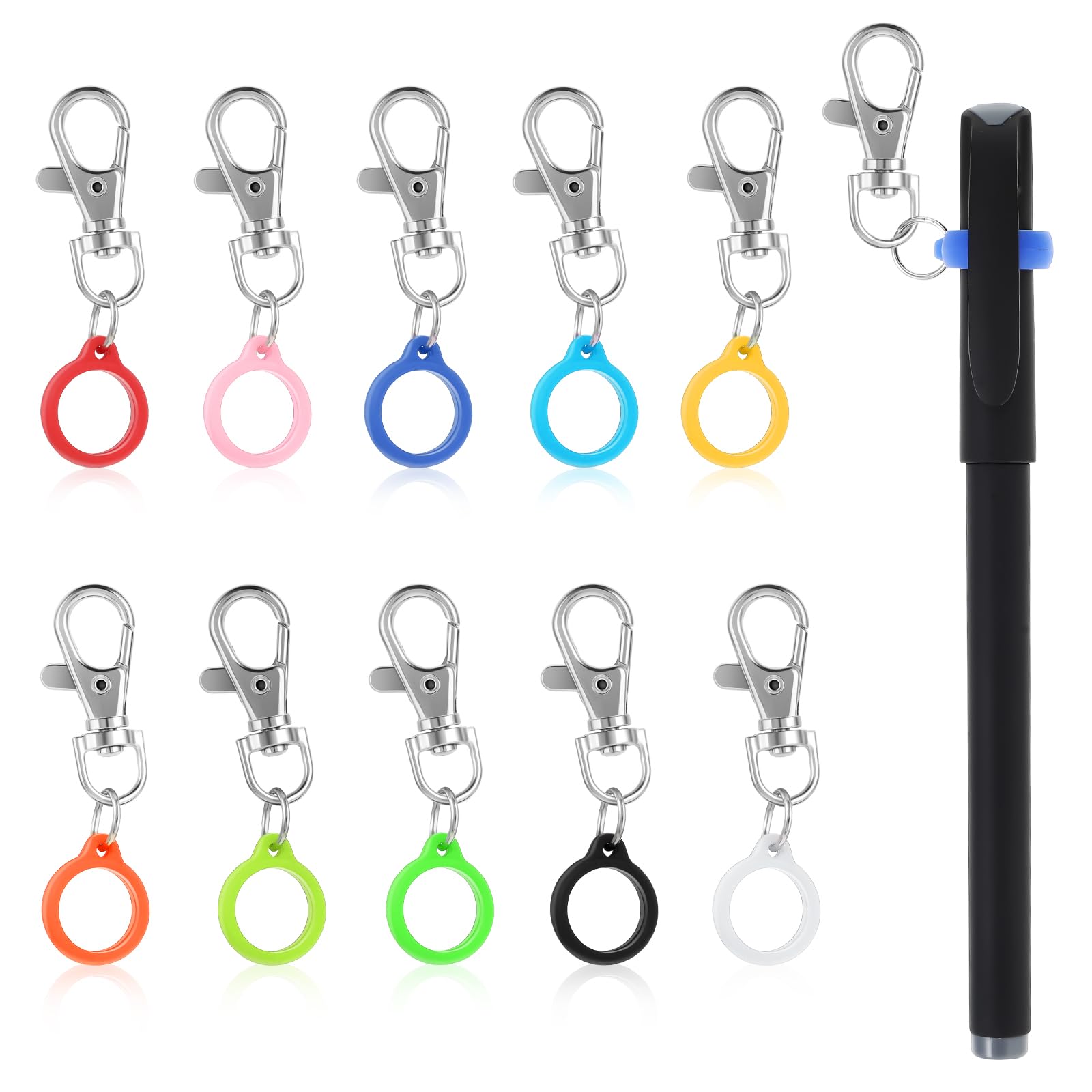 Amazon.com: Andibro 10 Pcs Silicone Pen Holder Clip, Colorful