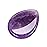 CrystalTears Amethyst Crystal Worry Stone Thumble Polished Healing Crystals Pocket Palm Stone Thumb Worry Stones for Anxiety Stress Relief Crystal Therapy