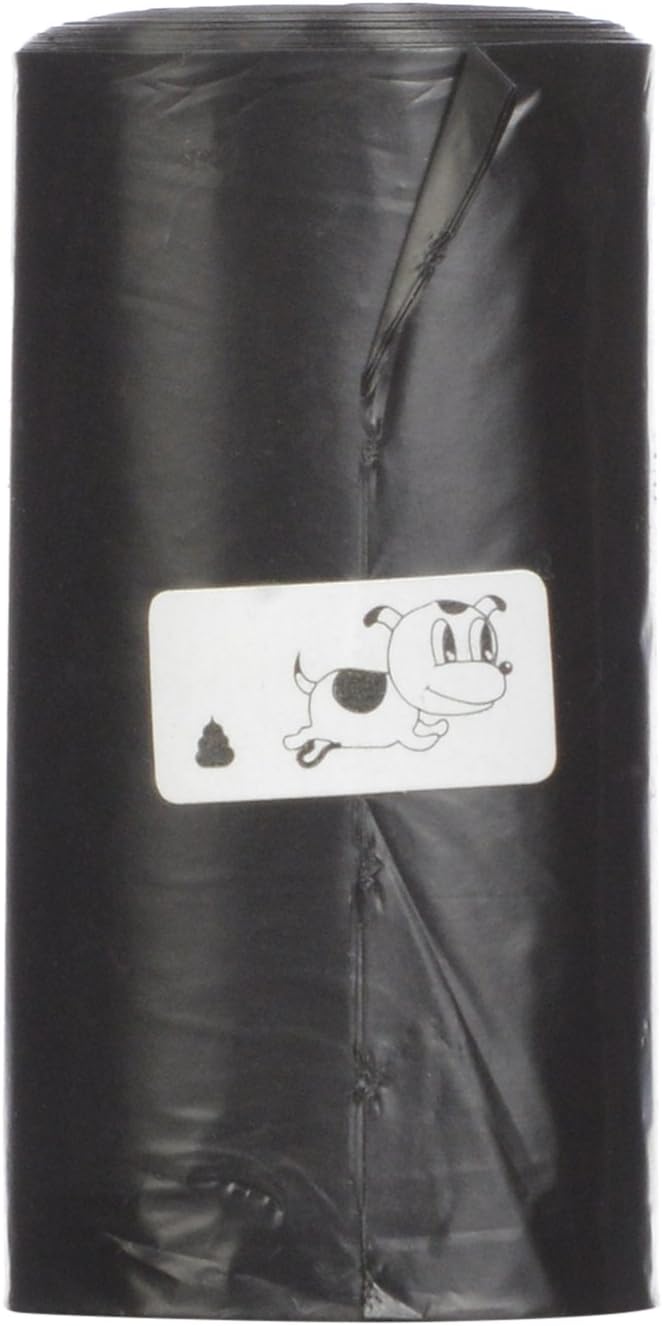 GoGo Pet Poop n Go Pet Waste Bags with Free Baggie Bone Dispener, Black - 1470 Pack