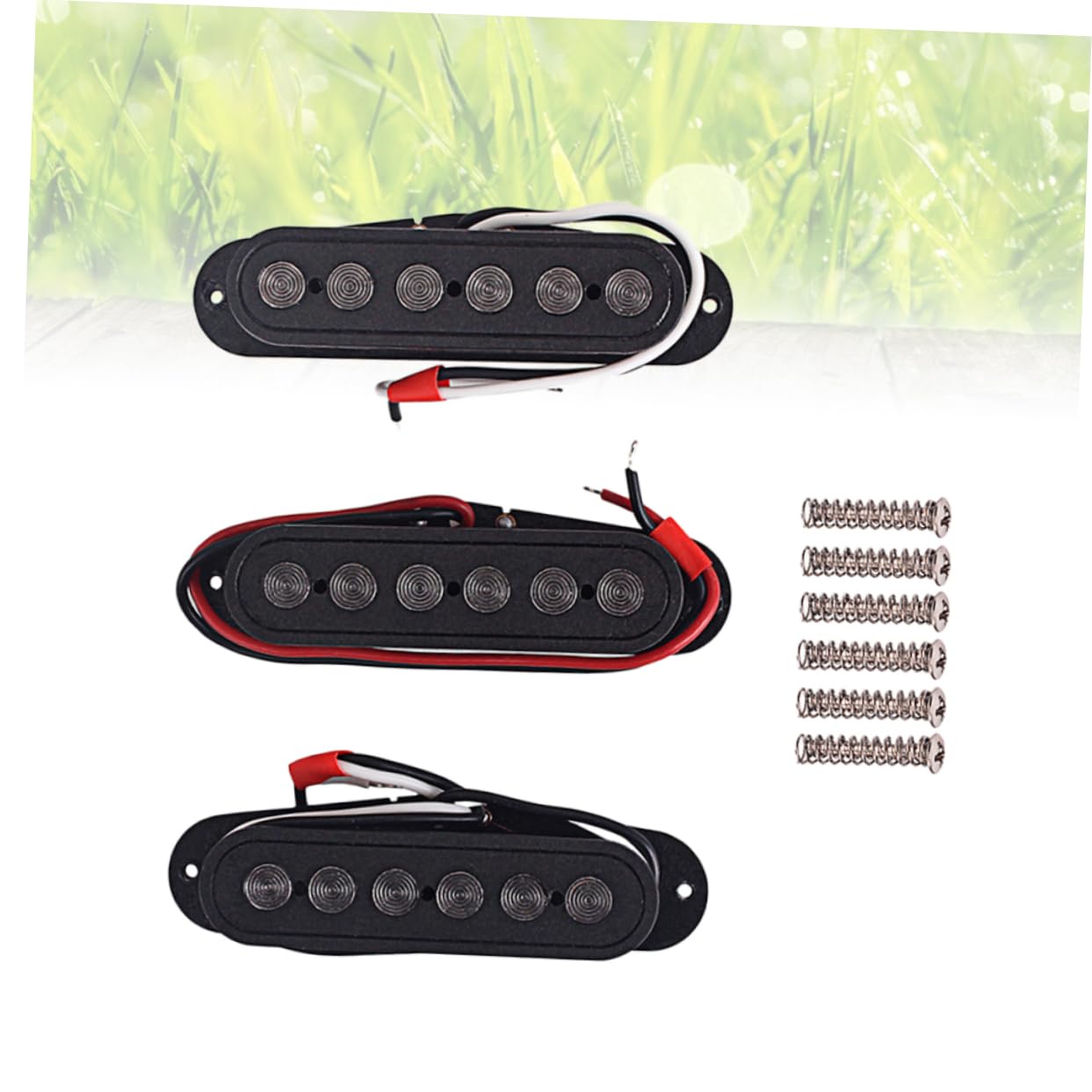 Set di Pickup Single Coil Gmb111 Nero 7mm per Chitarra Elettrica | Fibra Vulcanizzata, Wax Potted, Soppressione Microfonia, Design, Lavorazione Accurata