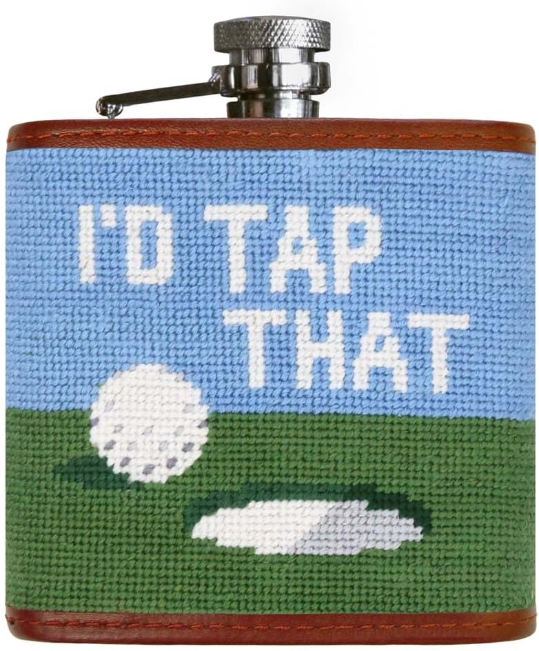 I'd Tap That Needlepoint Flask by Smathers & Branson