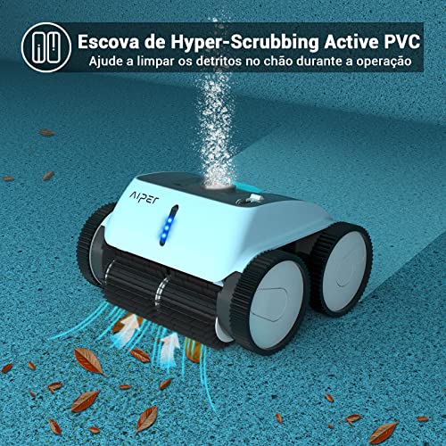 AIPER Robô Limpador Piscina Aspirador Automático Para Piscina Ate 15 M, 110-220V