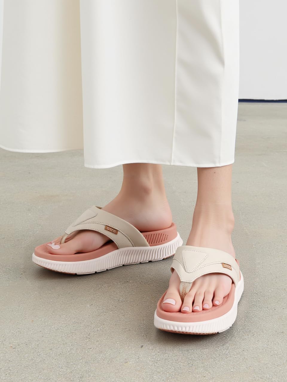 Women's Orthotic Cushion Flip Flops Recovery Walking Sandals with Plantar Fasciitis Arch Support Thick Yoga Mat Thong Sandals - Image 2