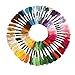 Embroidery Floss 50 Skeins Rainbow Color Cross Stitch Floss with Free Embroidery Needles and Plastic Thread Organizer Board