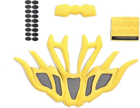 Helmet Inner Padding Net Foam Pads Kit Sealed Sponge Protective Lining Liners Cushion Mat for Cycling Riding Racing Bike Bicycle Sports Outdoors