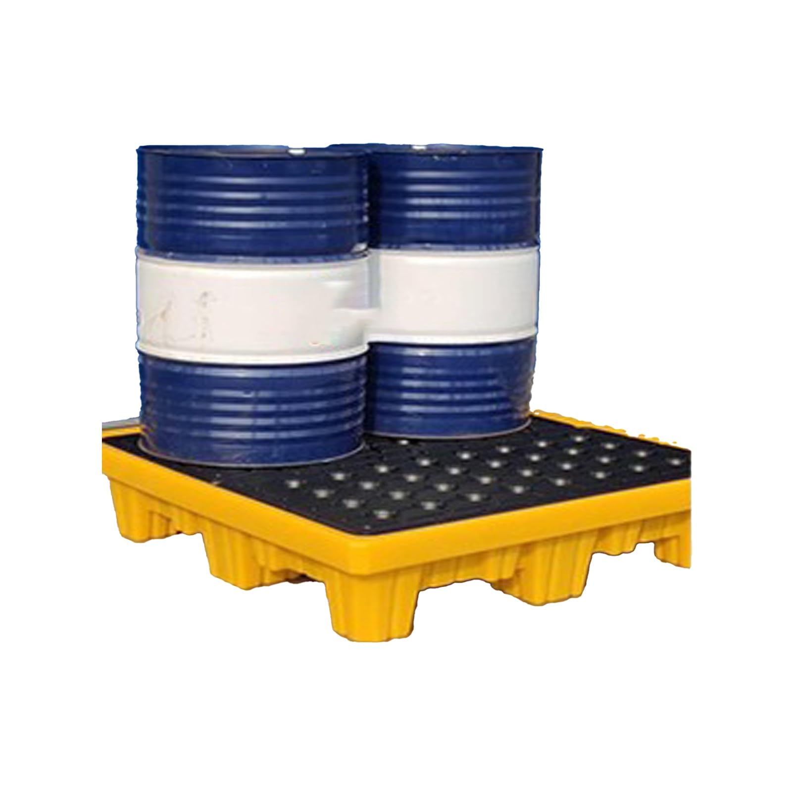 JKJZSALJ Modular Expandable Spill Containment Tray - Leak-Proof Drip Pallet With Grating For Corrosion Resistance & Floor Protection - Ideal For Safe Liquid Storage,Yellow,120x60x10cm