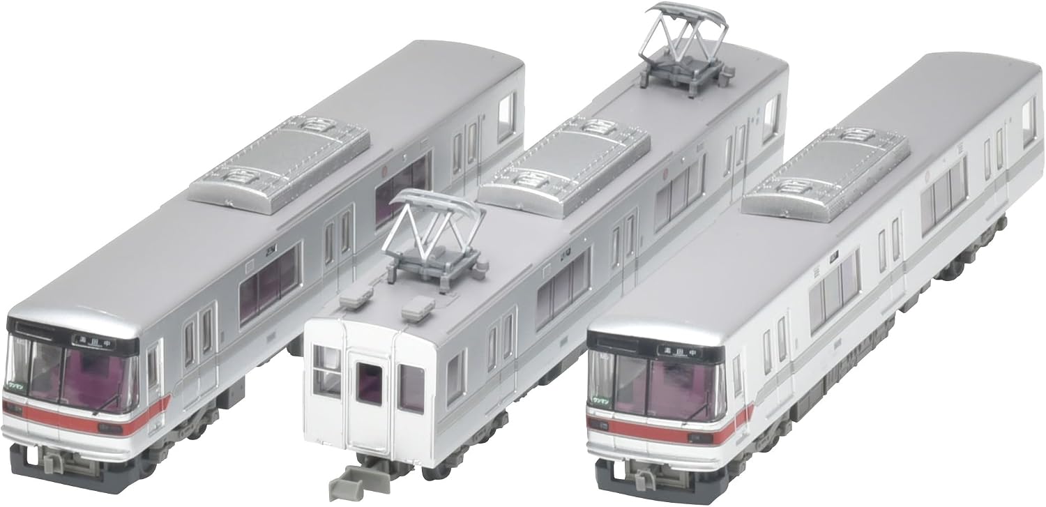Railway Collection Nagano Electric Railway 3000 Series, Set of 3, A, Diorama Supplies