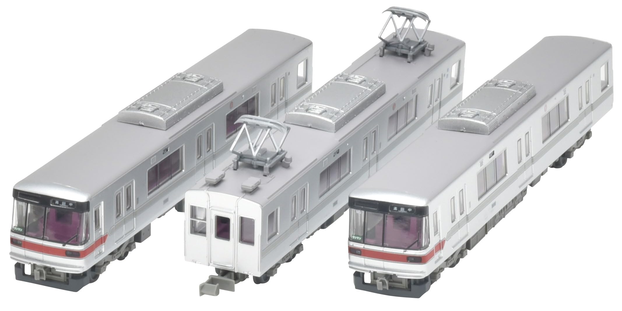 Railway Collection Nagano Electric Railway 3000 Series, Set of 3, A, Diorama Supplies