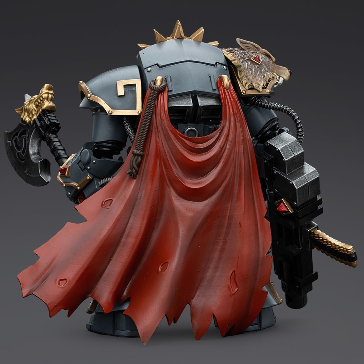 JOYTOY1/18 Warhammer 40,000 Action Figure Space Wolves Hvarl Red-Blade Collection Model Birthday Gift
