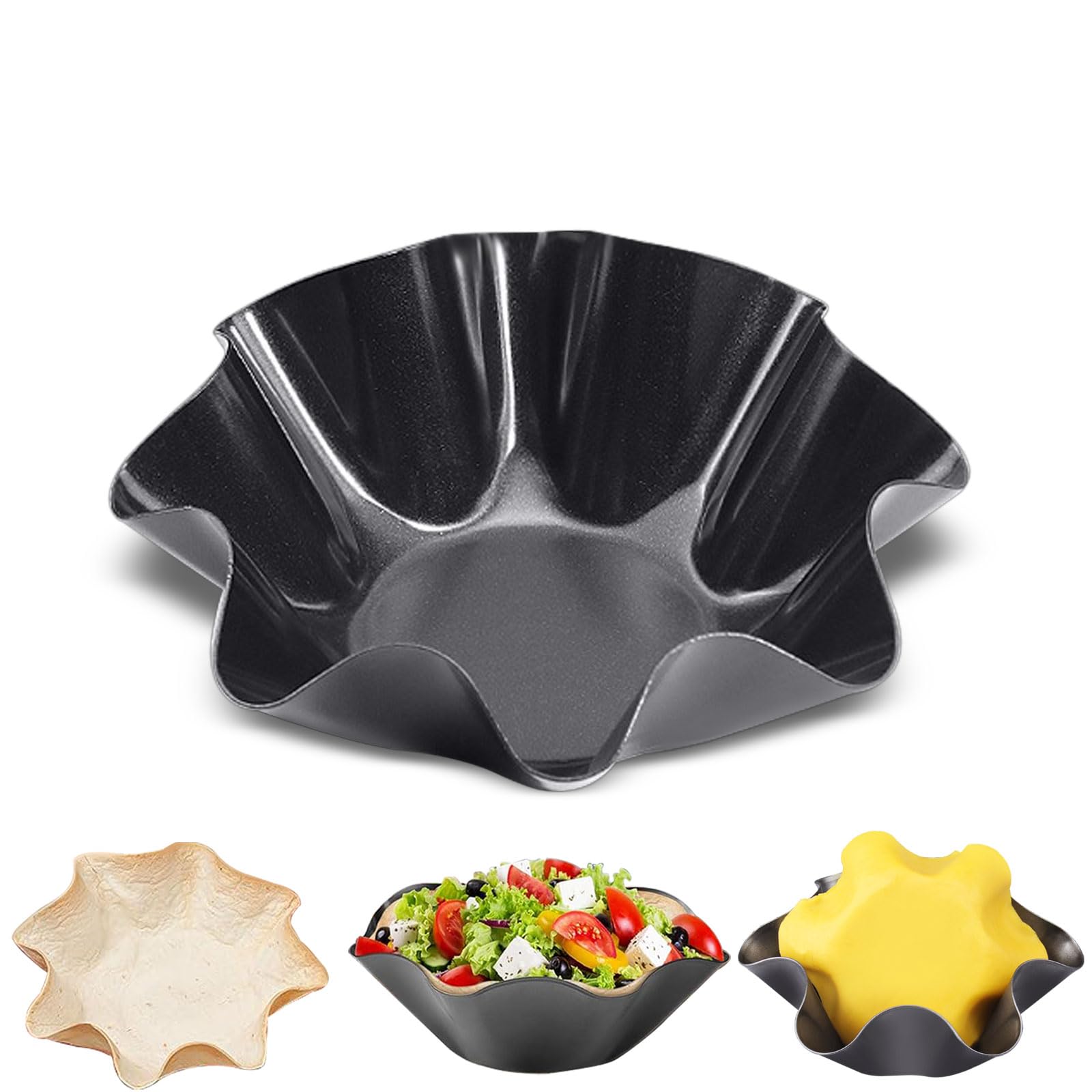 Amazon.com: GJV Nonstick Large Taco Shell Bowl – Carbon Steel