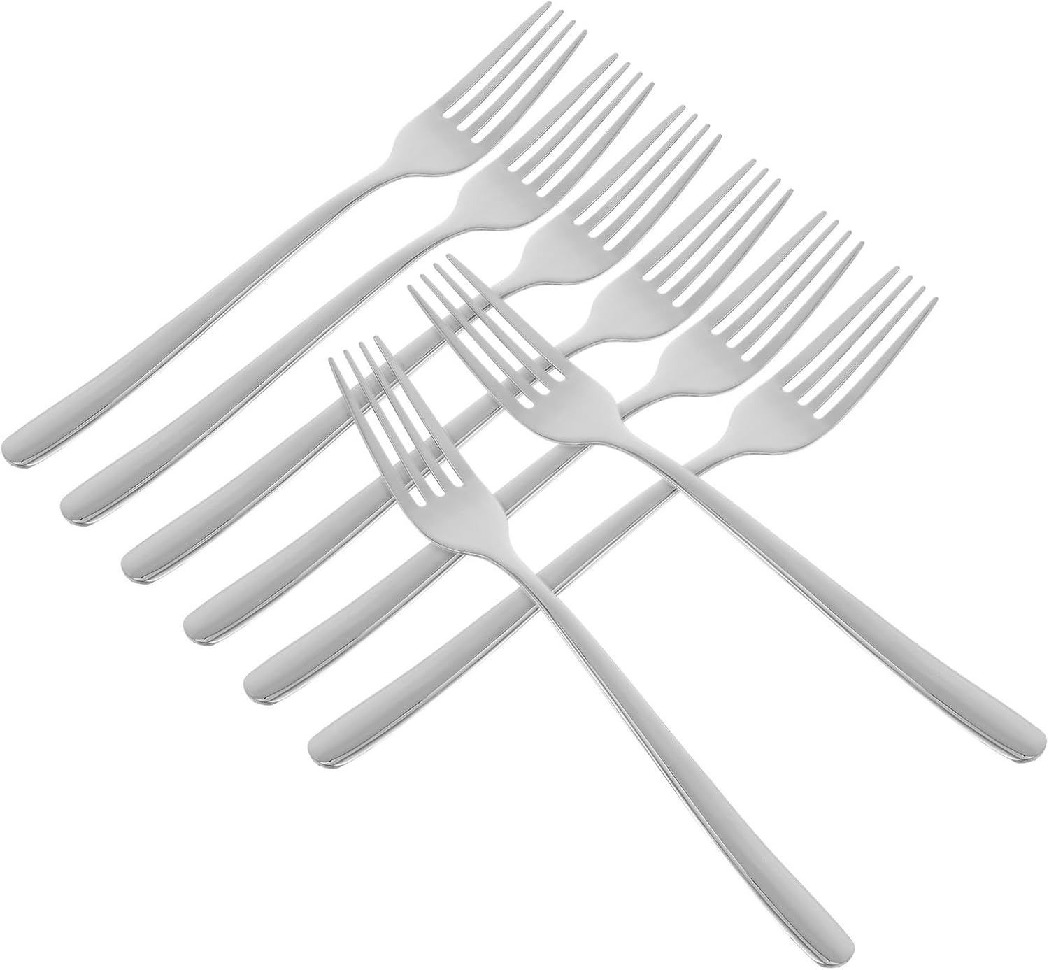 Dinner Forks Dishwasher Safe Stainless Steel 8pcs 8.17 Inch Silverware