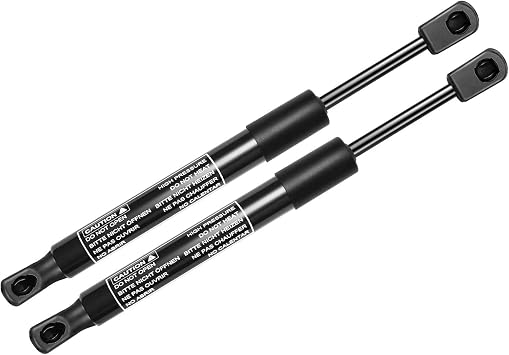 2X Rear Tailgate Lift Supports Gas Struts for Ford for Mustang 2005-2014 w/o Spoiler Steel Black 107-4828