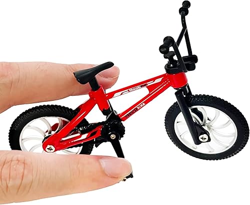 Miniatura 5 de Mini juguete de bicicleta de dedo - Modelo de bicicleta de montaña de aleación con herramientas, piezas móviles, regalo para niños y coleccionistas