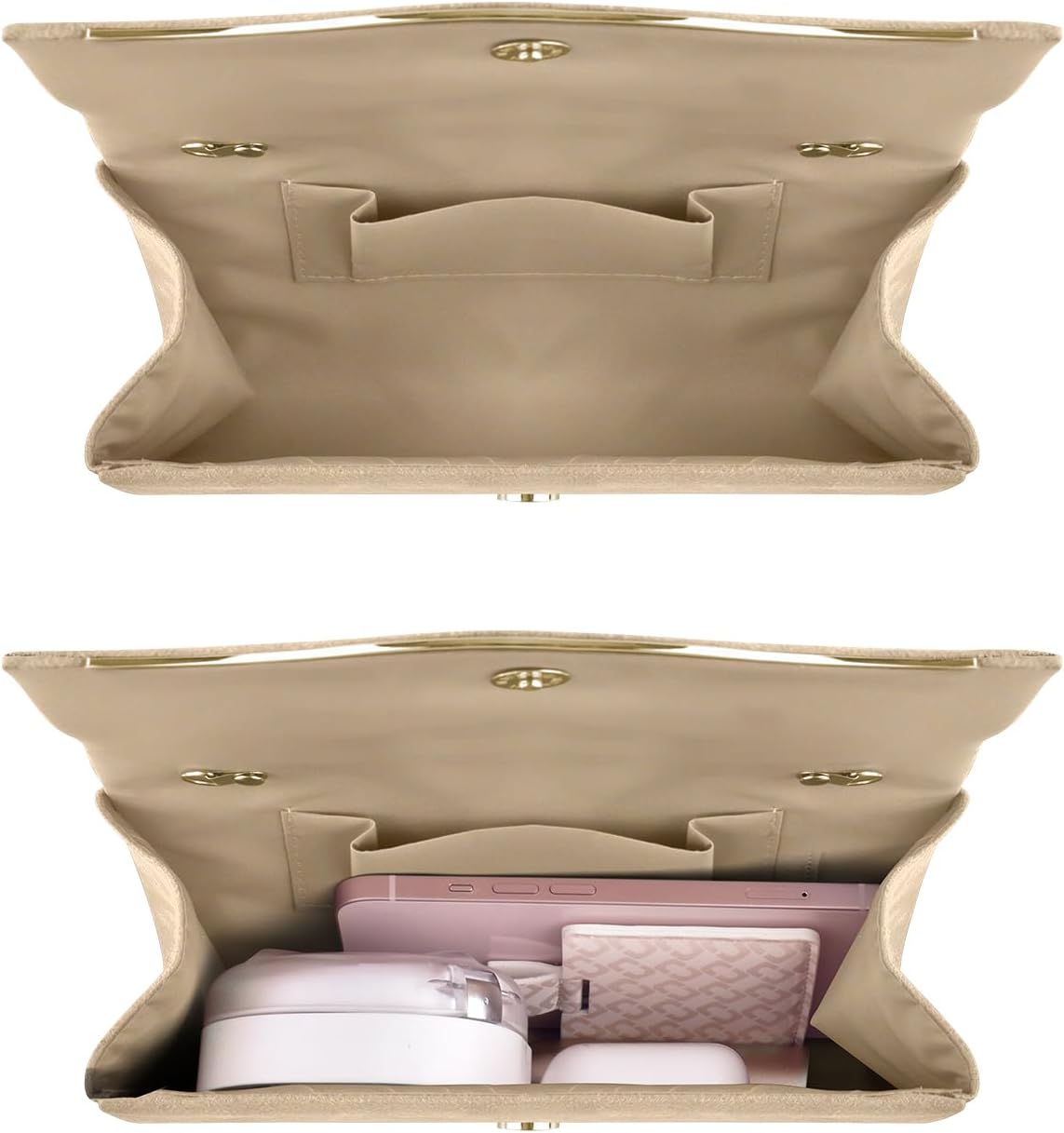 TINDTOP Clutch Purses for Women, Formal Evening Bags Suede Shoulder Envelope Party Handbags Wedding Cocktail Prom Clutches - Image 6