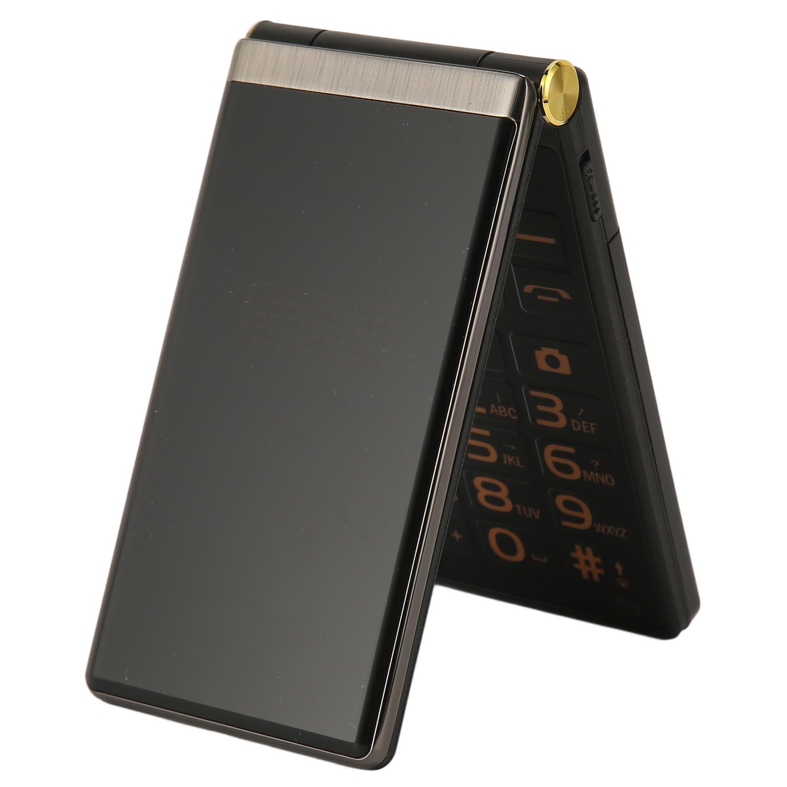 Teléfono Celular con Tapa 2G para Personas Mayores, Diseño de Pantalla Dual con Teléfono con Tapa de 3 Pulgadas, Volumen Alto con Botón Grande de Fuente Grande, Linterna LED,