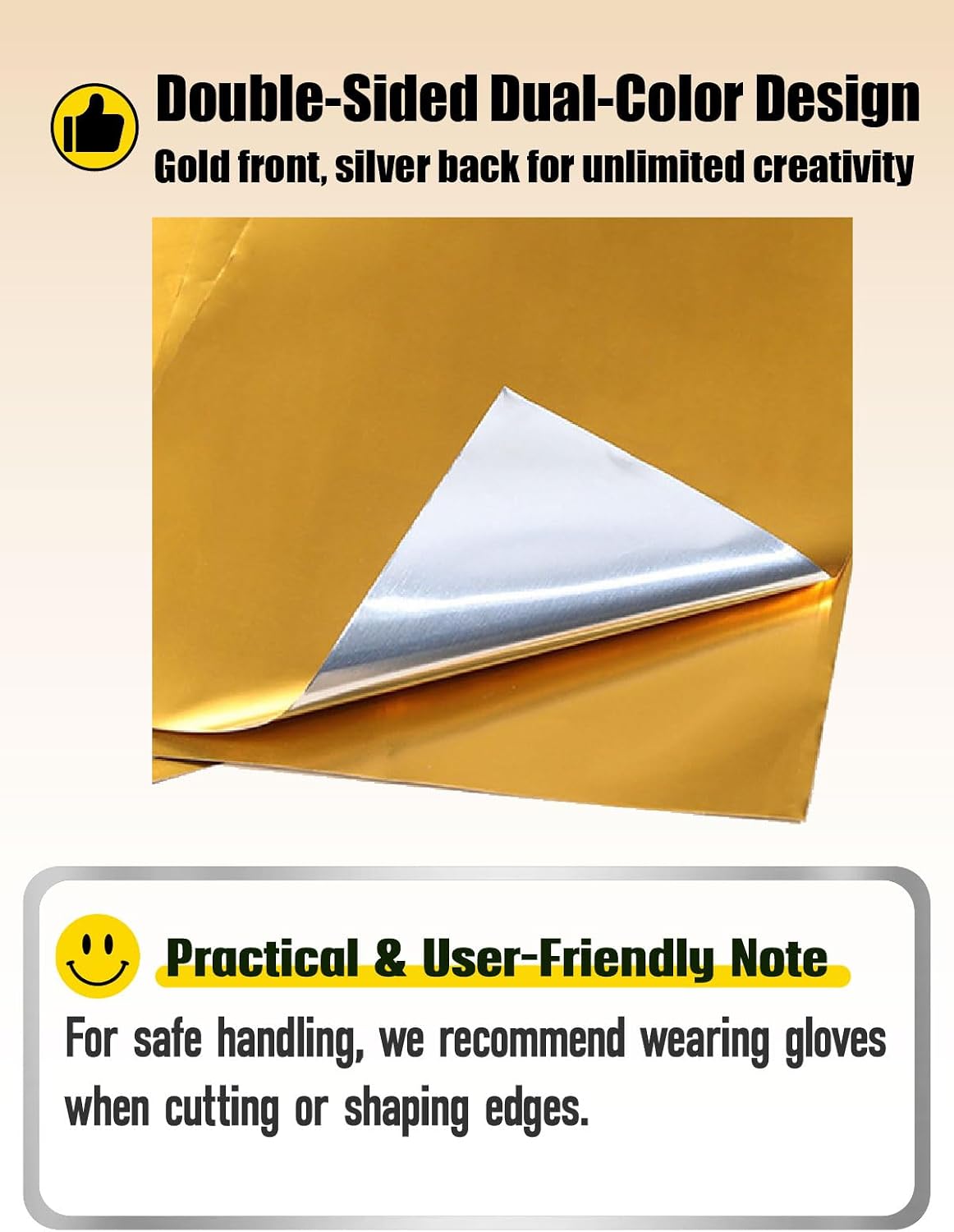 20PCs Gold Aluminum Foil Sheets for Crafts, 70 μm Embossing Metal Sheets