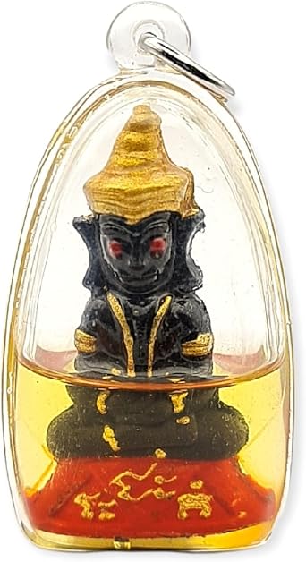 Thai Occult Sorcery Genuine Thai Amulets Red eye Phra Ngang wealth Lucky Love Charm Pendant