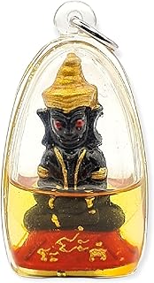 Thai Occult Sorcery Genuine Thai Amulets Red eye Phra Ngang accumulated great wealth windfall fortune Maha Saney powerful Khmer magic spell, hypnotizing oil. Powerful Thai amulets Gambling luck, gambler amulet. Love charms pendant