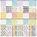 30 hojas Pegatinas Letras Números Colores Pegtinas Alfabeto Autoadhesivo para Scrapbooking Manualidades Decoración Álbumes de Recortes Tarjetas de Felicitación DIY