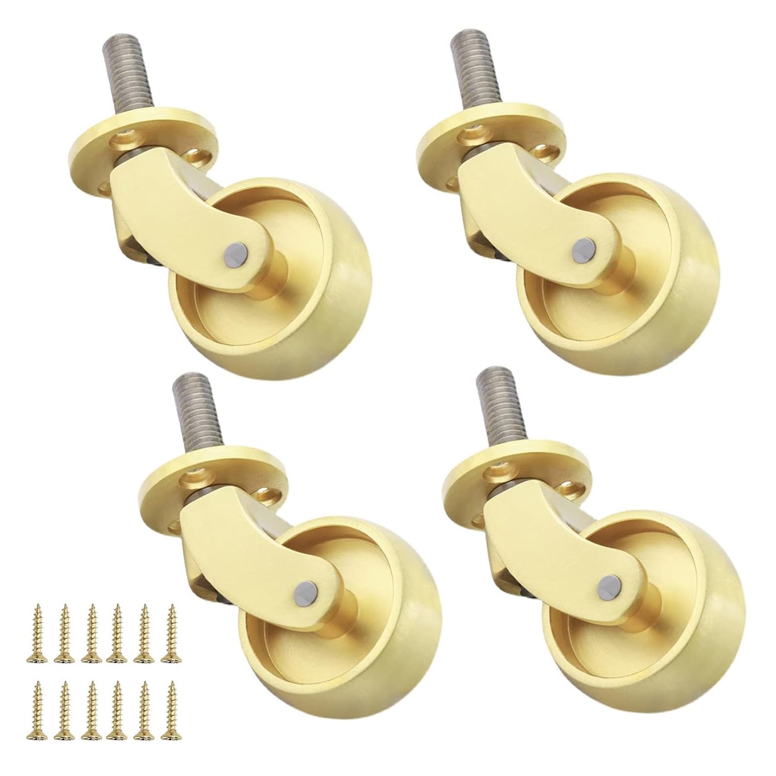 Roues De Laits De Pivot En Laiton Finition Premium Avec Rotation 360°