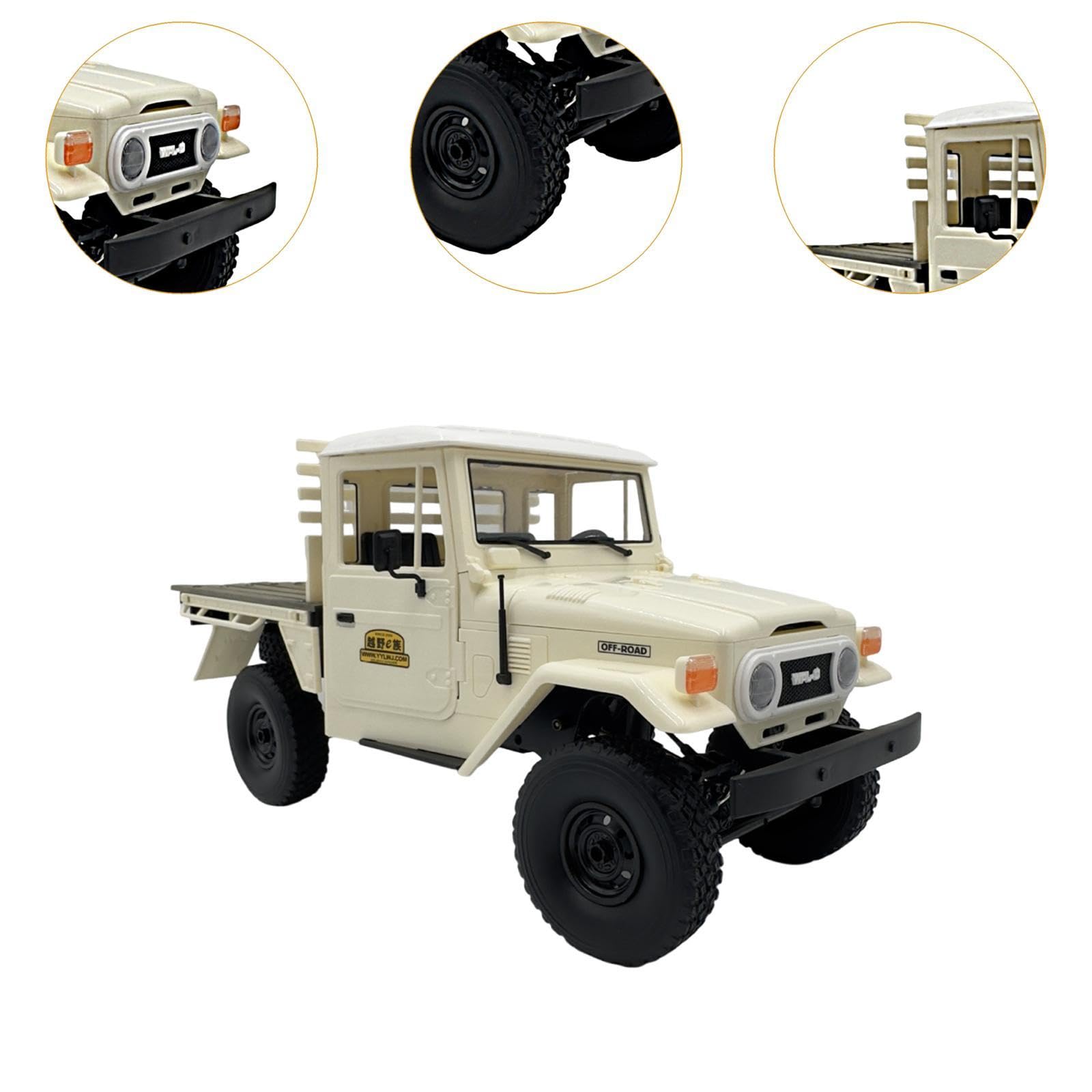Coche Teledirigido Todoterreno a Escala 1/16 con Protección de Carga Y Motor Eléctrico.