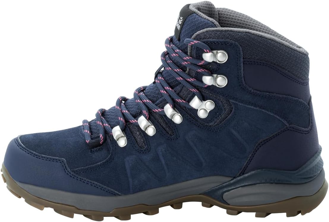 Jack Wolfskin Women's 4050871 Hiking Shoe, Dark Blue/Grey, 9.5