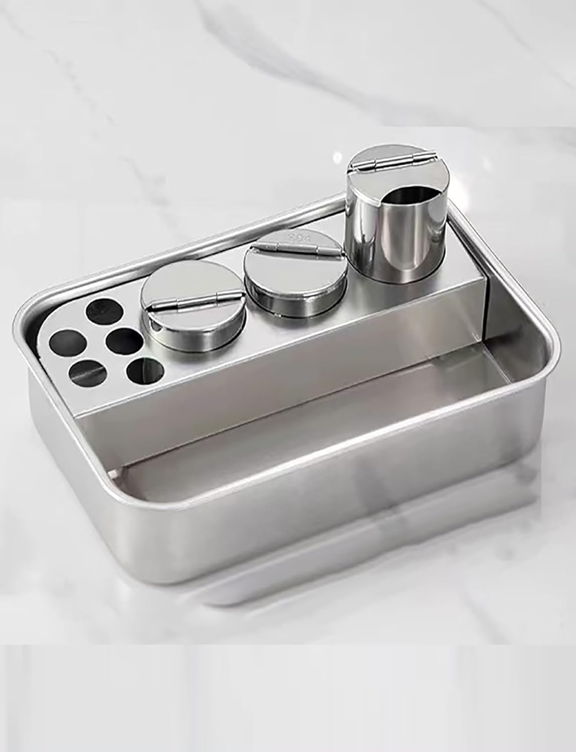Stainless Steel Instrument Tray for Medical Use Dressing Change Plate, Dispenser Tray for Pills, Tools, Hospitals and Clinics