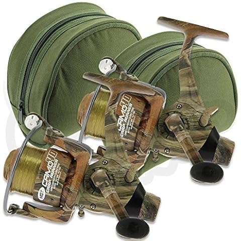 NGT Camo40 Carp Free Runner Fishing Reel Set Cover