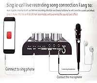 Vista 4 de V8 - Mezclador de audio para grabación y difusión de karaoke, tarjeta de sonido externa USB para KTV en vivo, grabación y chat de voz