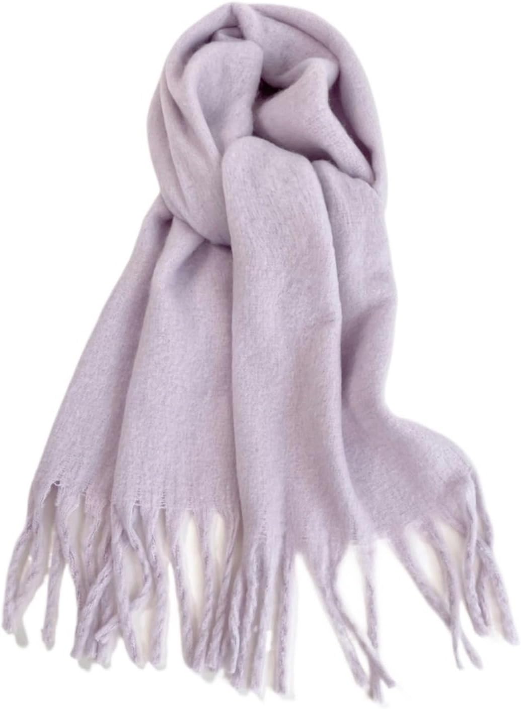 Winter Scarf Men Women Cashmere Warm Solid Pashmina Blanket Wraps Female Thick Soft Bufanda Tassel Shawl Long Poncho Echarpe