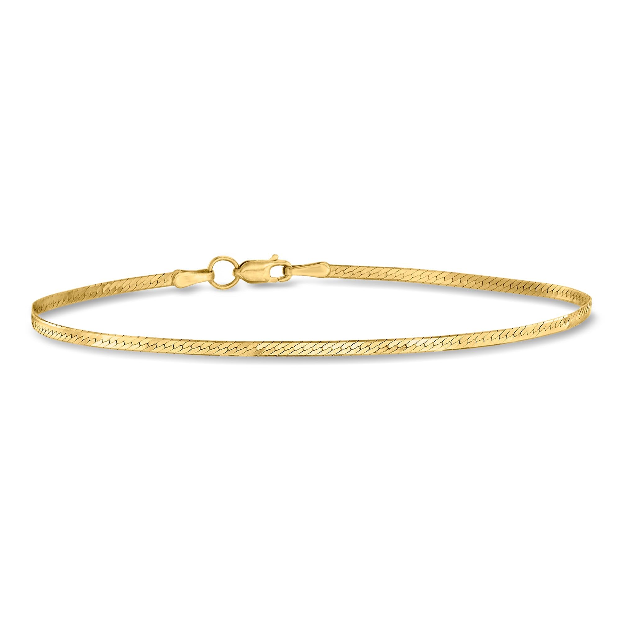 Pure Collection by Ross-Simons 14kt Yellow Gold Herringbone Bracelet
