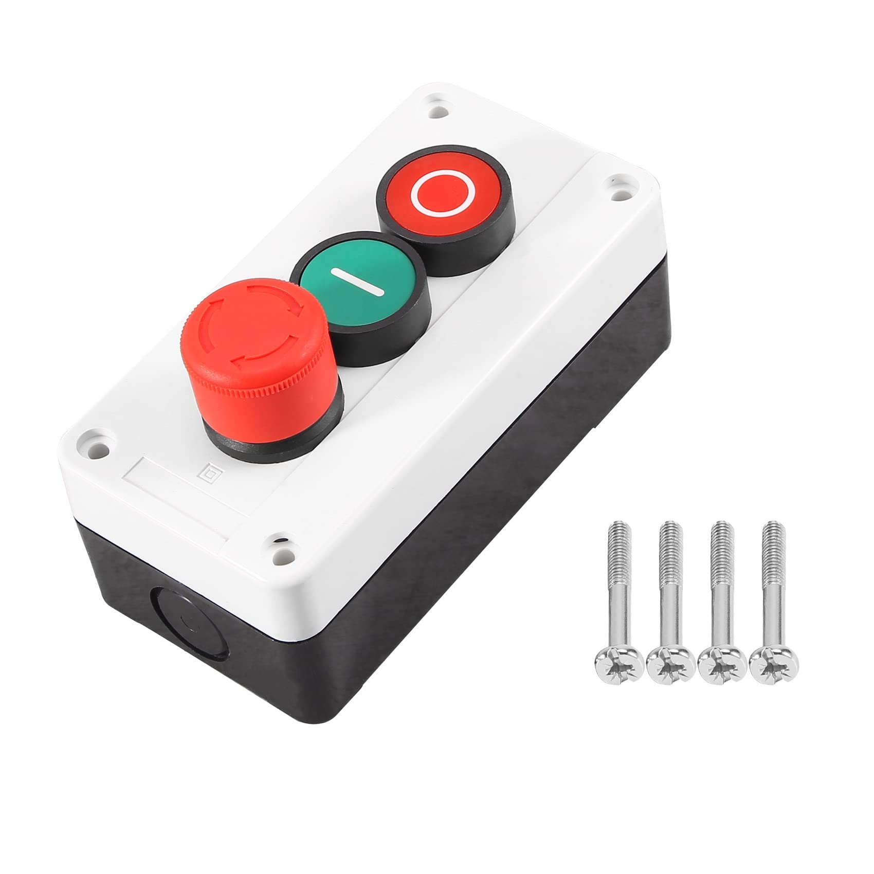 Arret d'urgence NC NO bouton poussoir momentane rouge et le vert passe 600V station 10A