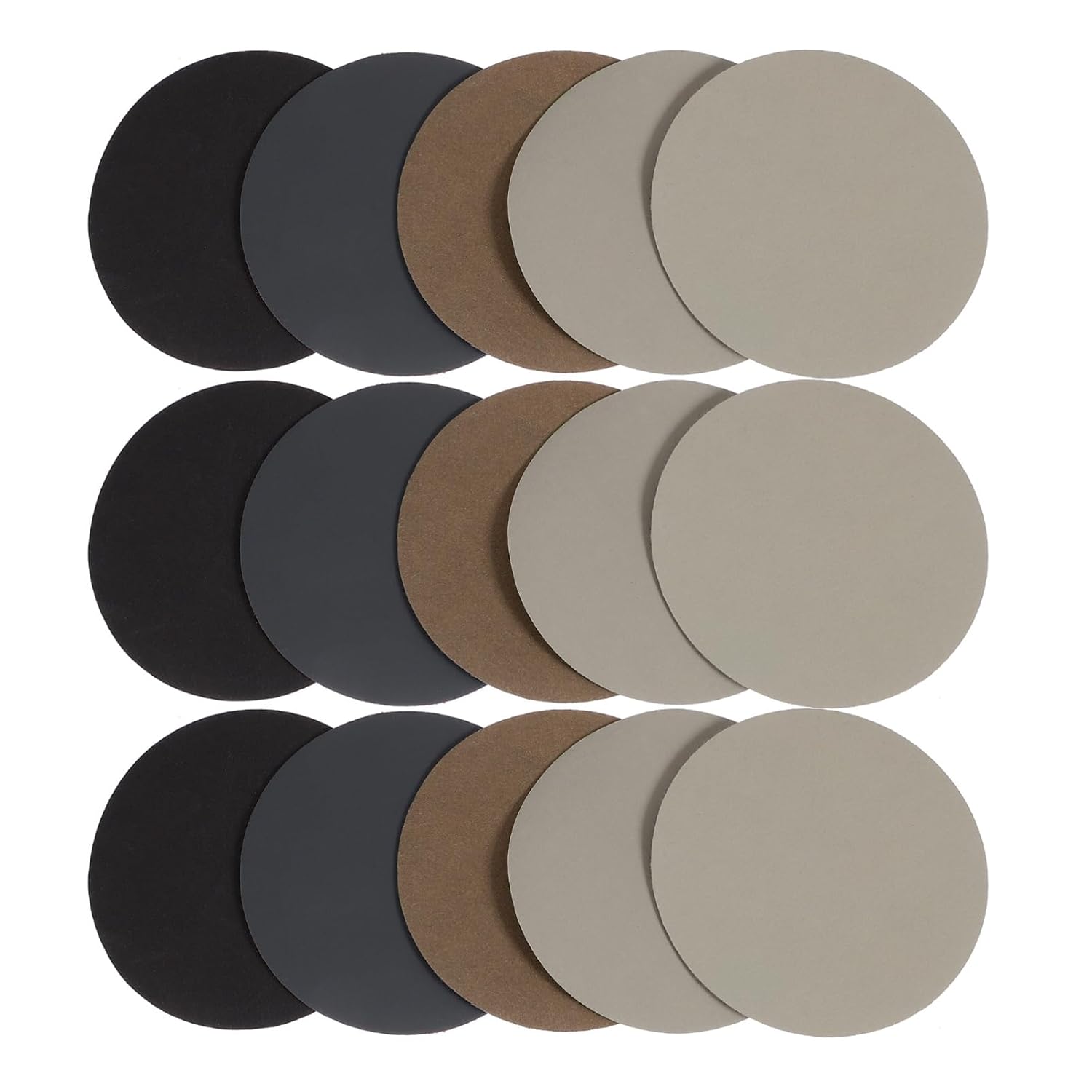 ORFOFE 30pcs Fine Grit Sandpaper Water-Sanded Sandpaper Pad Dry Wet for Metal Plastic Wood Crafts