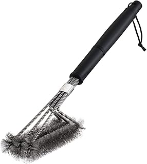 Brosses à Barbecue Long Métallique Brosse Métallique Supplémentaire Grill Manche Brosses à Barbecue Métallique 3 en 1 Brosses Nettoyage Supplémentaire pour gril bouilloire électrique camping brosse