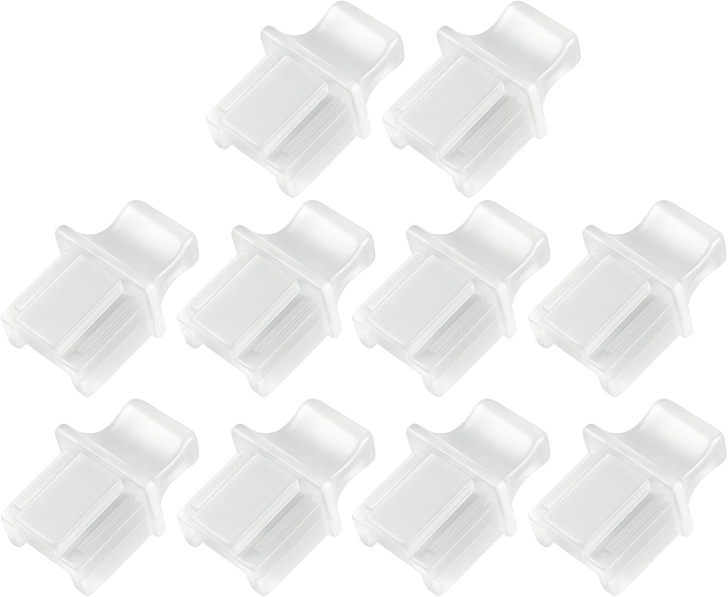 40 PCS Silicone Stopper for Computer Router Switch Female Port Dust Plugs(Black)