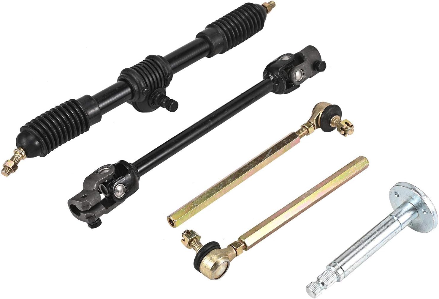 Trkimal Montaje en volante para barra de dirección, kit de eje ajustable, apto para Go Kart, ATV, UTV 110 cc, 125 cc, 140 cc, 150 cc
