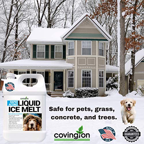 Covington Naturals Ice Melt, Pet Safe Ice Melt, De Icer For Sidewalks, Driveways, Decks, & Concrete. Spray Pet Friendly Liquid Ice Melt thumb #6