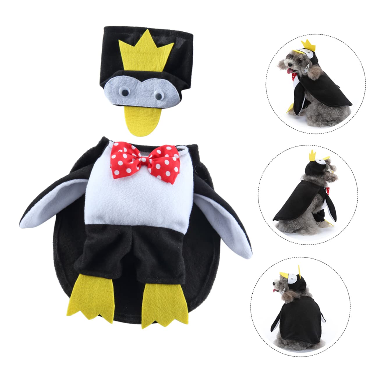 HEMOTON 3 Juegos Disfraz para Perros y Gatos Disfraz de Halloween Ropa para Mascotas Adorable Ligera para Fiestas y Sesiones Fotográficas XL