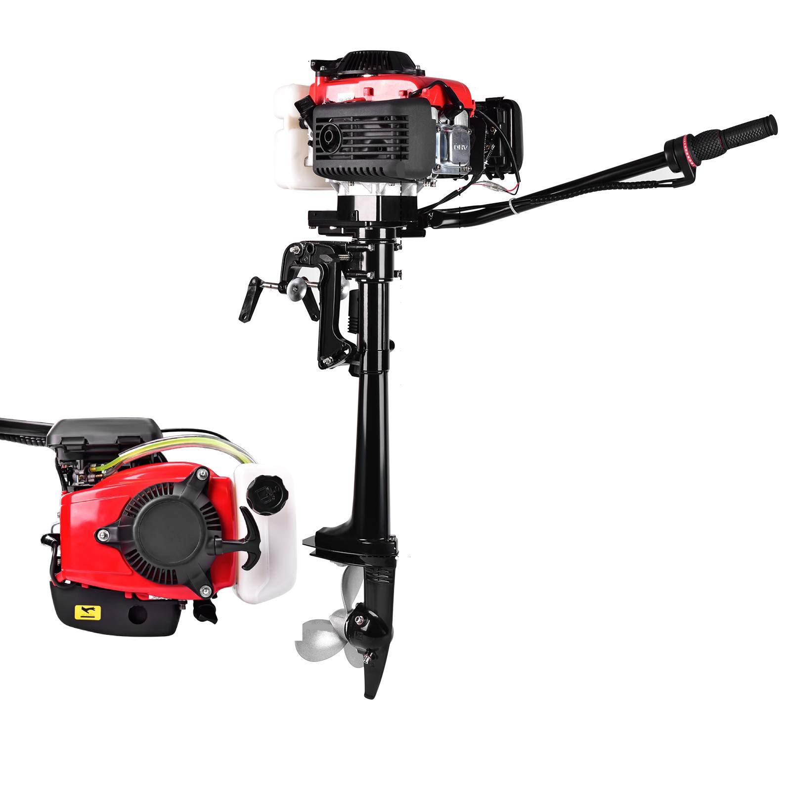 Buy 4HP 4 Stroke Outboard Motor Boat Engine with Air Cooling CDI System Fishing Boat Engine 52cc