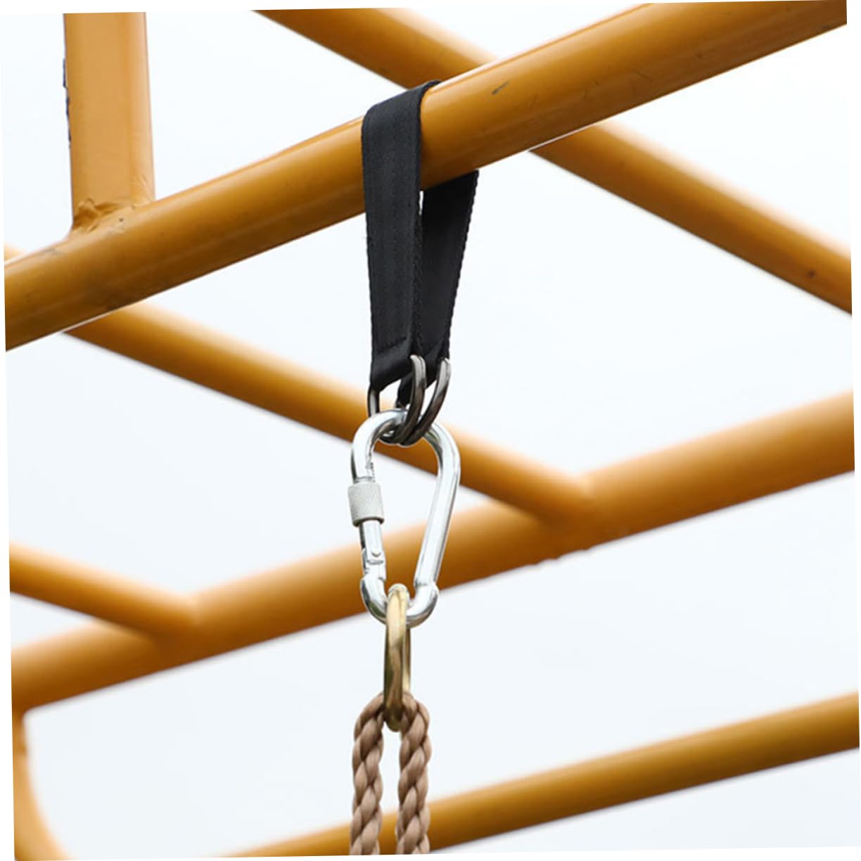 BUTIFULSIC 5pcs Heavy Duty Swing Straps Tree Swing Hanging Ropes Swivel Hooks for Outdoor Camping