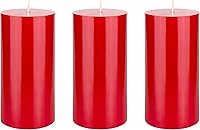 Vista 7 de Mega Candles 3 velas redondas blancas sin perfume, velas de cera de alta calidad vertidas a mano de 3 x 6 pulgadas, decoración del hogar