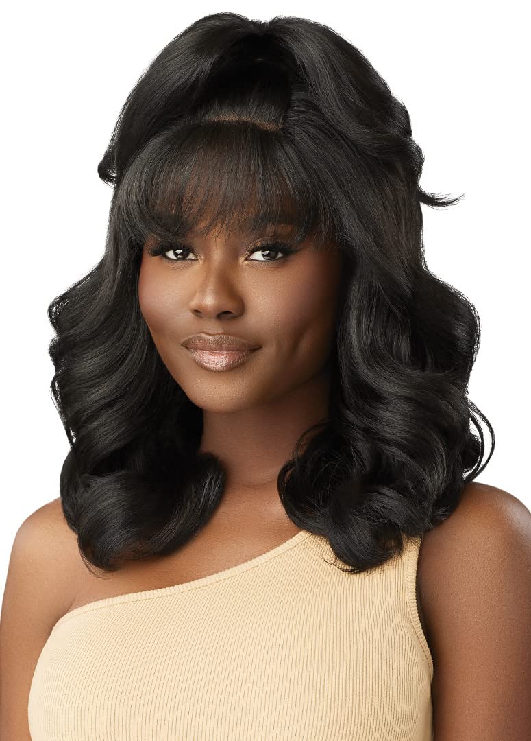 Outre Lace Front Wig - Perfect Hair Line 13X4 - Imani (DRFF2/VANILLA MOCHA)