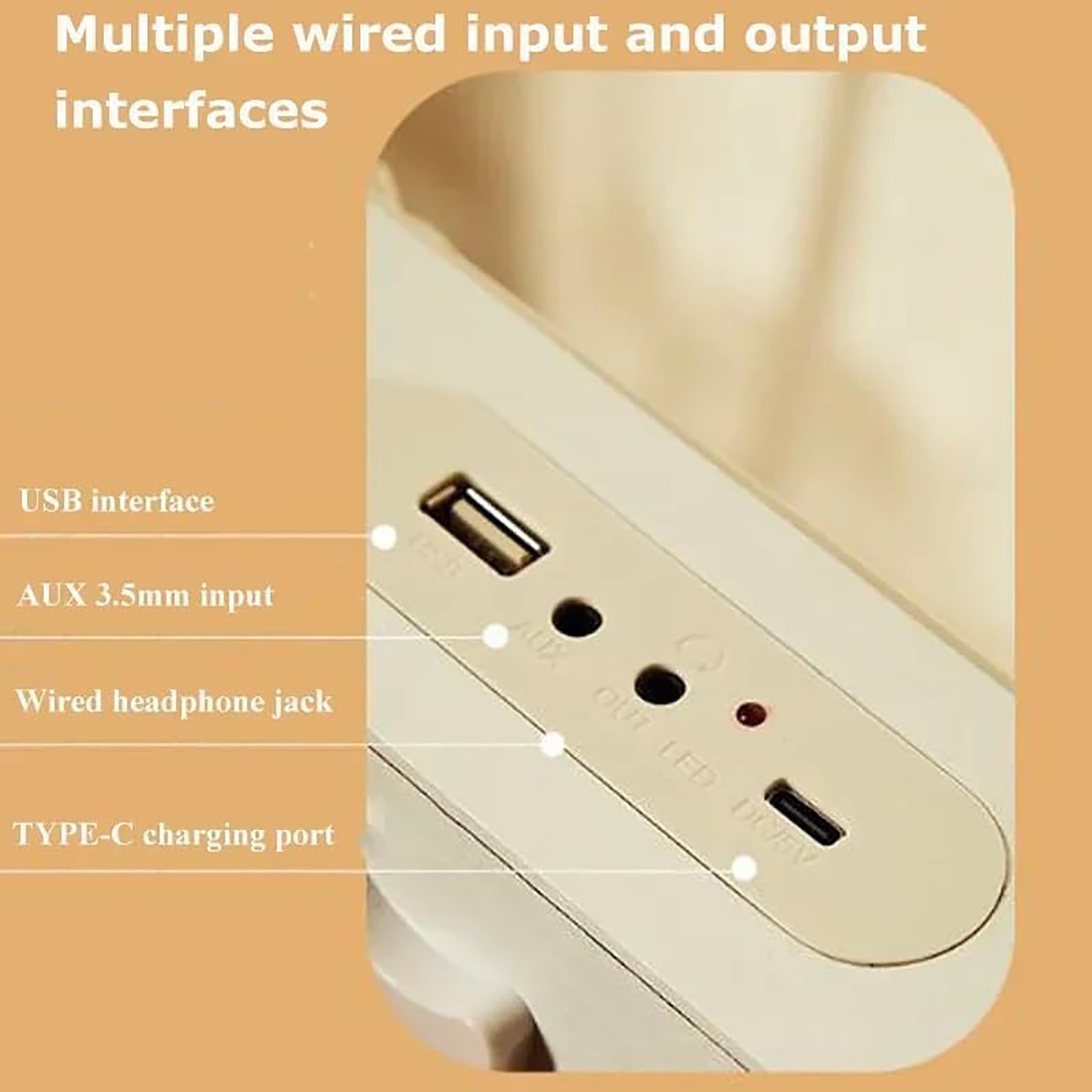 McbeAn Altoparlante Bluetooth Portatile, Lettore CD Lossless retrò Classico con Telecomando, Lettore Musicale Wilress Supporta La Riproduzione di Dischi U, Musica Domestica