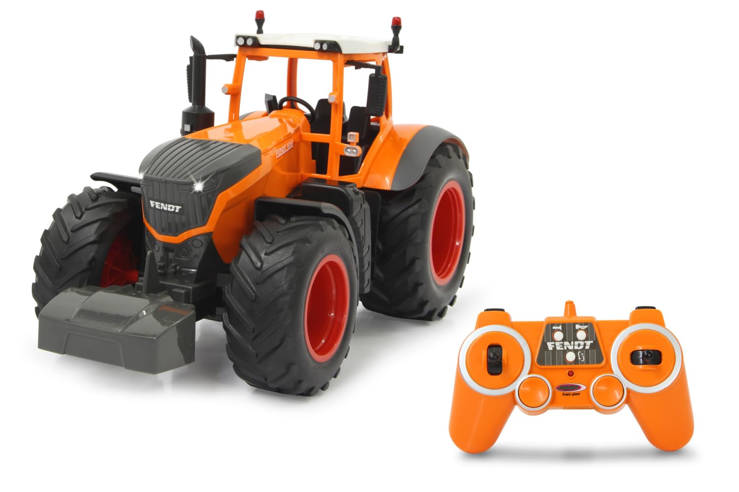 JAMARA 405045 - Fendt 1050 Vario Kommunal 1:16 2,4 GHz - traktor RC, dźwięk silnika (wyłączony), dźwięk ostrzegawczy cofania, klakson, funkcja wyłączania, 2 koła napędowe, światło z przodu,