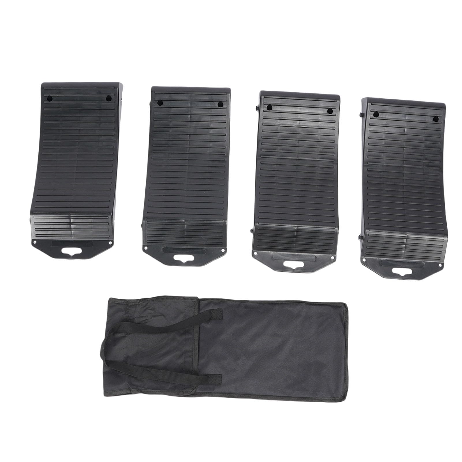 Dpofirs Ensemble de Rampes de Roues pour Pneus de Voiture, Rampe de Rangement pour Véhicules Robustes, 4 Pièces pour Voitures de Sport de Luxe, en Polypropylène Antidérapant
