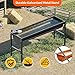 BUYYAH 2PCS Automatic Animal Waterer 11 Gallon, Livestock Water Trough with Adjustable Stand, Automatic Water Dispenser with Float Valve, Easy to Assemble, Feeding Goat, Sheep, Horse, Dog in Farm