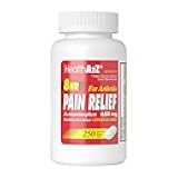 HealthA2Z® Pain Relief Extended Release | Acetaminophen 650mg | 250 Caplets | 8 Hours | Arthiritis Pain | Pain Reliever - Fever Reducer | Contains no Aspirin (250 Count)
