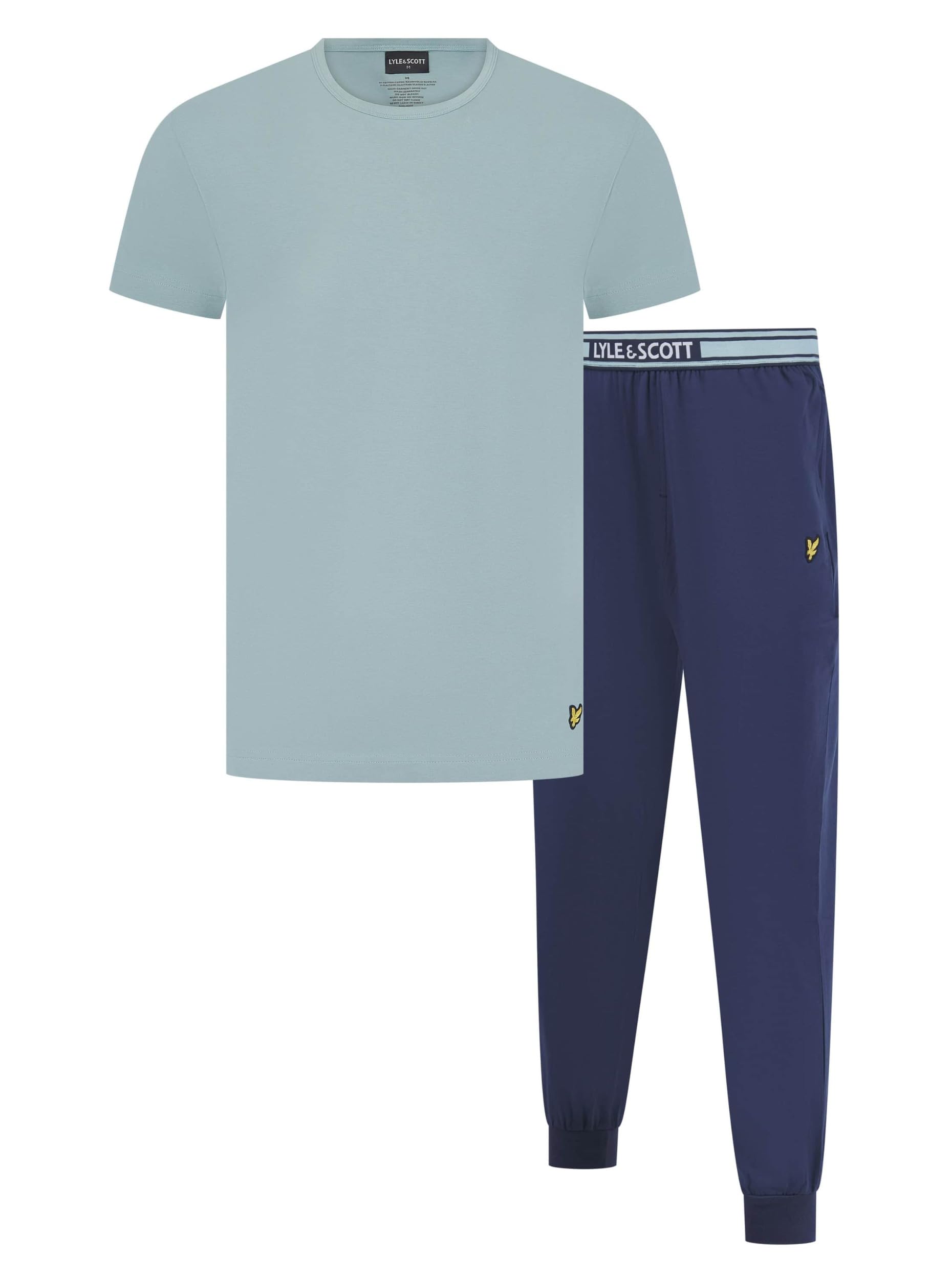 Lyle & Scott Mens Pyjamas Loungewear Cash Bayberry/Peacoat (UK, Alpha, XL, Regular, Regular, Tourmaline/Peacoat)