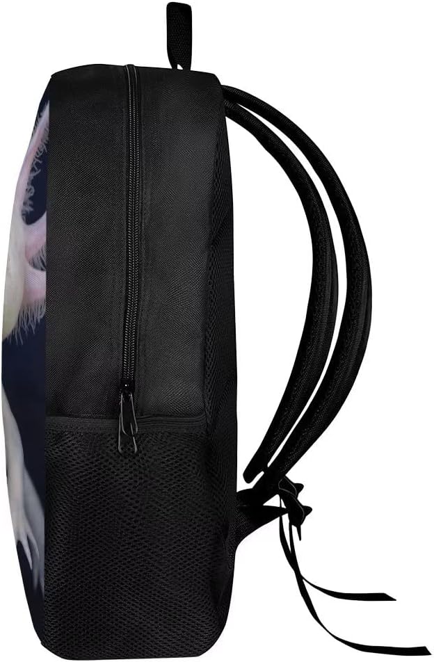 AmzPrint Cute Mexican Axolotl Backpack For Kids Girls Boys 17 Inch Pink Salamander Bookbag Elementray School Backpack Dyapack - Image 4