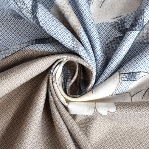 Image of Vram Premium Heavy Cotton Flat Bedsheets with 1 King Size Pillow Covers || Single Bed 350 TC || 60 x 90 Inch Single Size Flat || :- Blue Tricolor